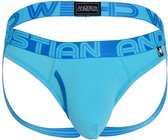 Andrew Christian Fly Jock w/ ALMOST NAKED® Aqua - MAAT XL - Heren Ondergoed - Jockstrap voor Man - Mannen Jock