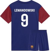 FC Barcelona Voetbaltenue Lewandowski Thuis - Voetbaltenue Kinderen - Shirt en Broekje - Jongens en Meisjes --164