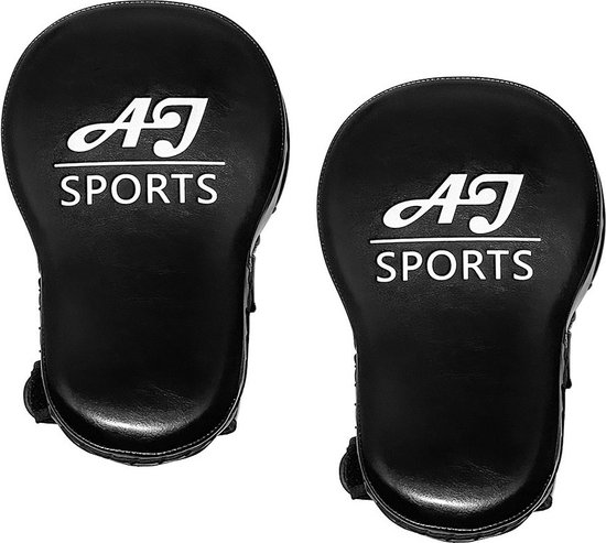 Foto: Aj sports boks pads stootkussens pads boksen trapkussen bokshandschoenen boksen boxing boks zwart 2 stuks