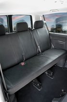 Autostoelhoes Transporter Fit Kunstleer antraciet geschikt voor VW T6, 3er Bank