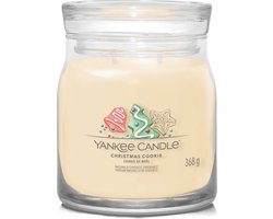 Yankee Candle - Christmas Cookie Medium Geurkaars - 50 branduren - 2 lonten