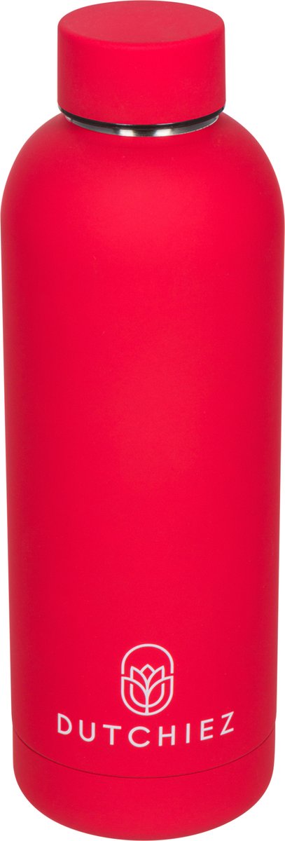 Dutchiez- Drinkfles- Thermosfles- RVS - 500 ml- Ruby Red
