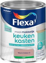 Flexa Mooi Makkelijk - Keukenkasten Mat - Warm Colour 3 - 0,75l
