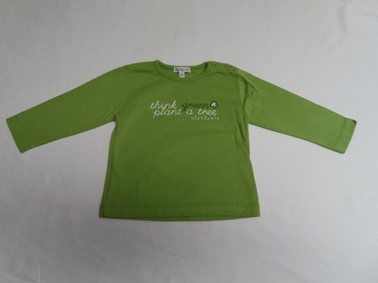 T-Shirt - Lange mouw - Meisje - Gras groen - 6 maand 68