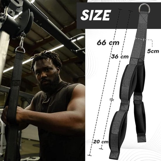 Corde Triceps Musculation Tricep Rope Set, Corde Triceps Avec Poignée