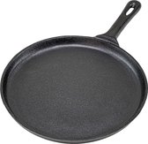 Gietijzeren pan, koekenpan, Budare Ideaal voor Arepas, barbecue, pizza, alle soorten keukens en ovens, 26 cm