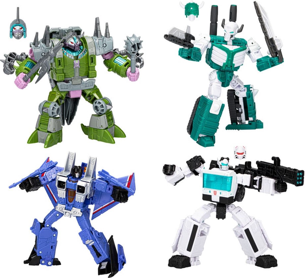 Hasbro Transformers Buzzworthy Bumblebee Action Figure 4-Pack 86-24BB Ironhide (Voyager Class) & 86-20BB Prowl (Deluxe Class)