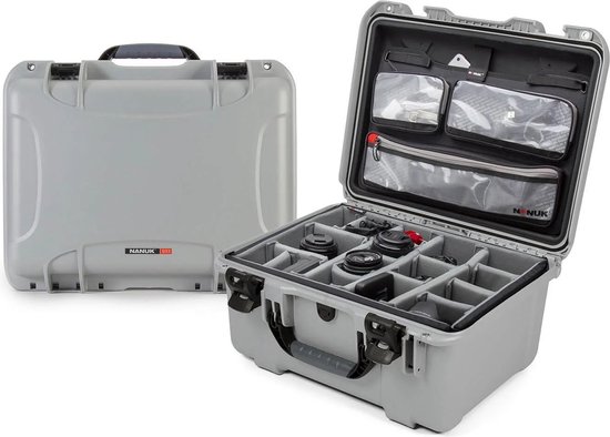 Foto: Nanuk 933 case w lid org divider silver pro photo kit case