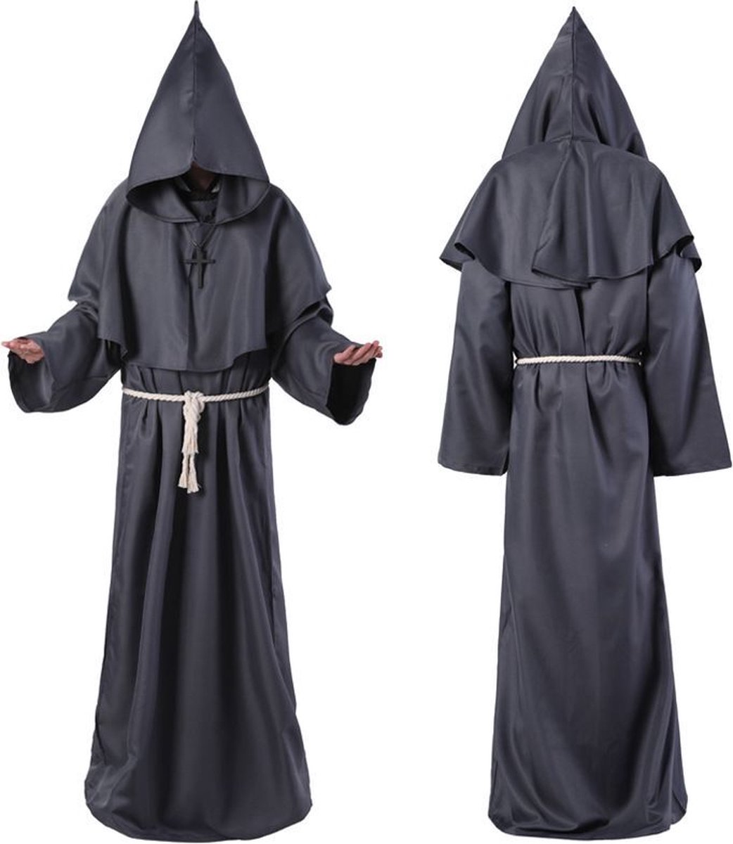Vermanto Kostuum - Verkleedkostuum - Halloween - Monnik - Non - Volwassenen - Zwart - M