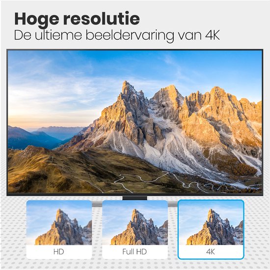 Auronic HDMI 2.0 Kabel - 15M - 18Gbps - Hoge Snelheid en Resolutie - 4K (60 Hz) - Zwart - Auronic