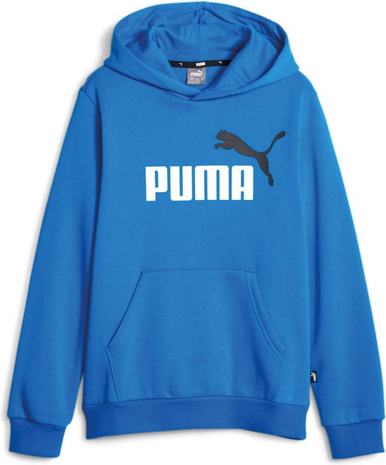 PUMA ESS 2 Col Big Logo Hoodie FL B Jongens Trui Blauw Maat 140 bol