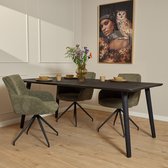 Eettafel Omaha | Zwart Mangohout