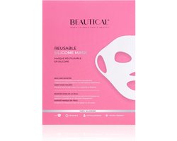 BEAUTICAL Reusable Silicone Mask – Herbruikbaar Gezichtsmasker – Silicone Sheet Mask Booster – Face Mask voor Intensieve Hydratatie
