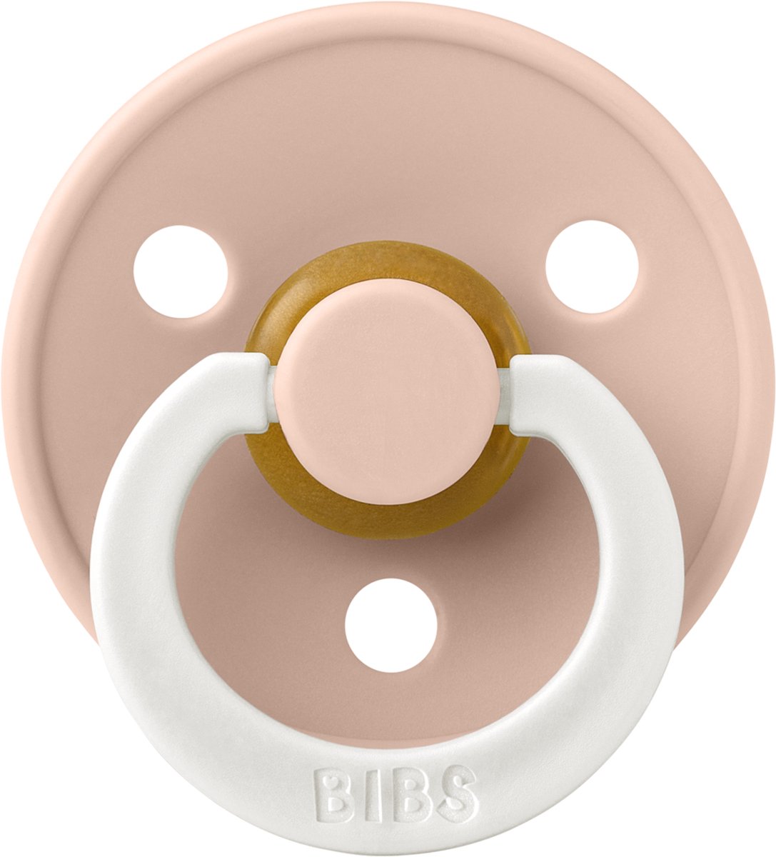 Goedkoopste Bibs Fopspeen Latex Anatomical Glow Blush Size 2