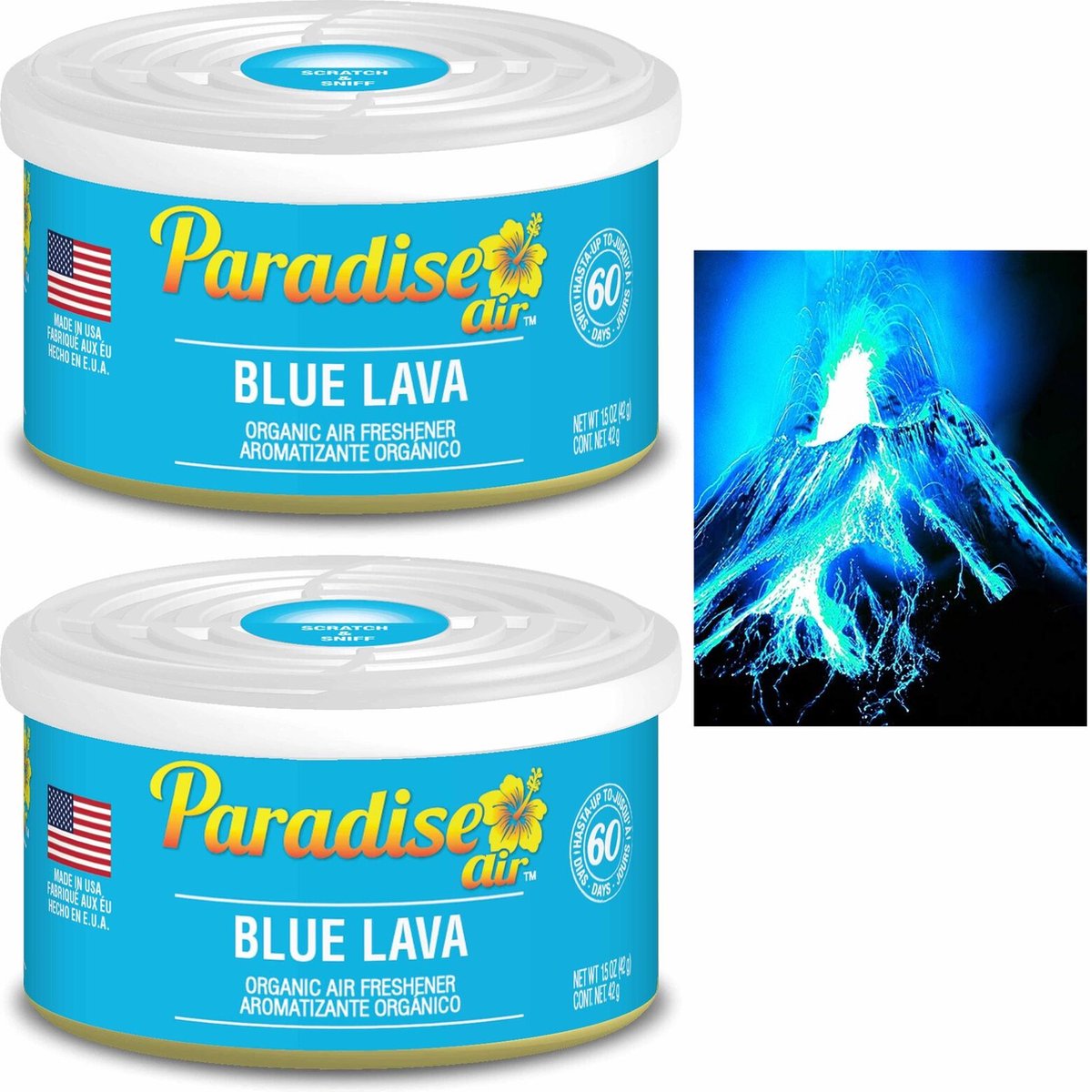 Paradise Air - Car Airfreshner Blue Lava - Duo Pack