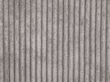 Lichtgrijs corduroy stof met verticale ribbels.