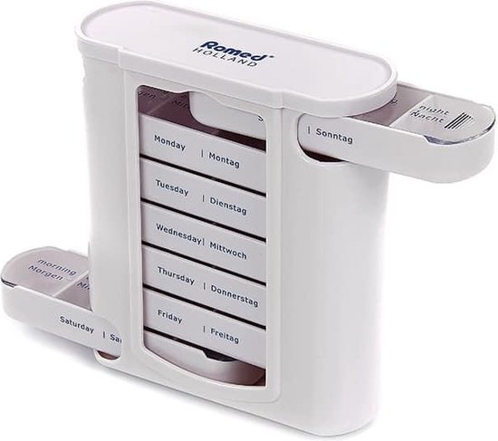 Distributeur de médicaments Romed - semaine - pilulier - pilulier - boîte à médicaments - 7 jours