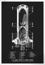 Apollo Boeing Saturn V Launch Vehicle | Space, Astronomie & Ruimtevaart Poster | A3: 30x40 cm