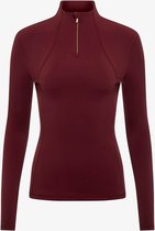 LeMieux Liberte Zip Neck Base Layer - maat 38 - merlot