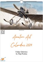 Thijs Postma - Luchtvaartkunst Kalender 2024 - Fokker Selectie