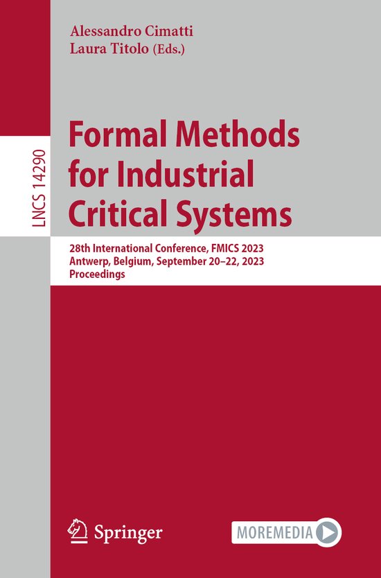 Lecture Notes in Computer Science14290- Formal Methods for I ... - cover