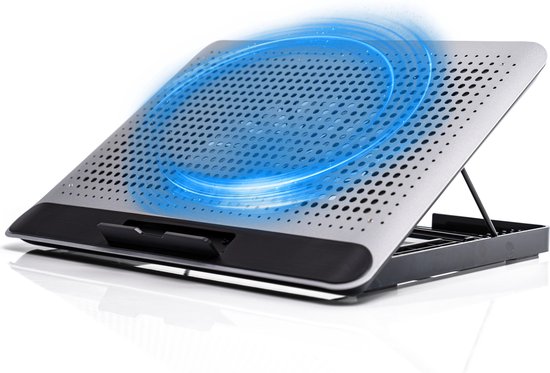 Foto: Laptop cooler standaard met ventilator 12 tot 17inch verstelbaar laptop koeler laptop cooling pad