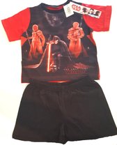 Star Wars - Kinder/tiener - pyjama / shortama -  kylo ren the dark side - zwart-rood - maat 104/110