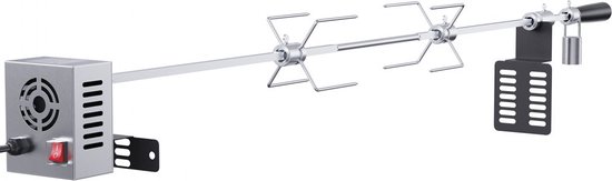 speenvarkensgrill lamsgrill 100,6 cm, 12 kg RVS rotisserie spit braadgrill 9 W, lamsgrill BBQ grill grillwagen barbecue, grote spitgrill geschikt voor kalkoen, ham, etc. van FAVILLA BBQ — afbeelding 5