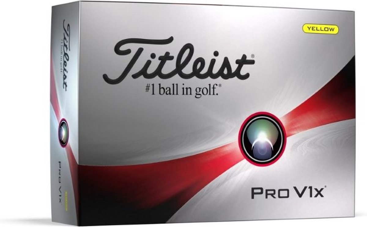 12 Golfballen Titleist ProV1X 2023 Geel