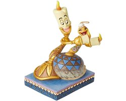 Disney beeldje - Traditions collectie - Romance by Candlelight - Lumiere & Plumette - Beauty & the Beast / Belle & het Beest
