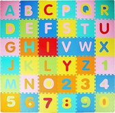 LifeGoods Speelmat XL - Foam - Opvouwbaar - Multicolor - Puzzel 86-delig - 180x180 cm