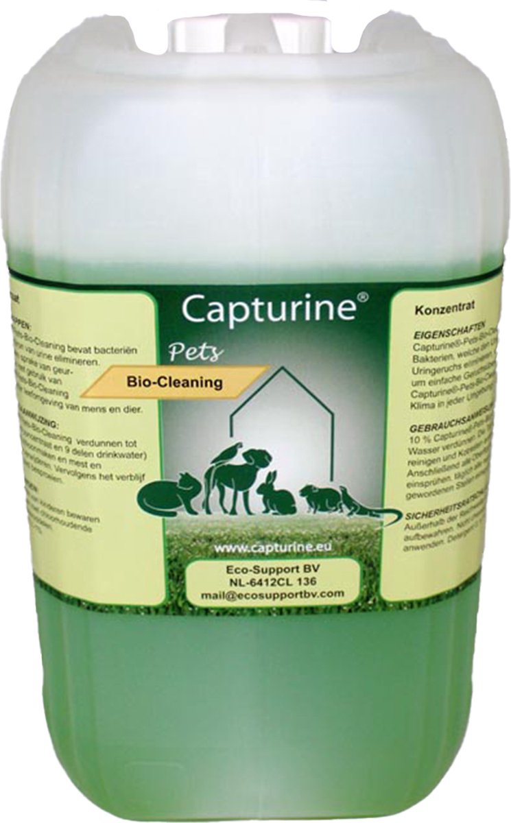 Capturine Pets-Bio-Cleaning - Hondenschoonmaak - Biologisch - 10 Liter - Capturine Pets