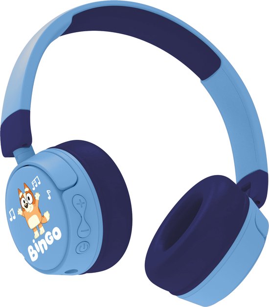 Bluey - draadloze junior koptelefoon - met volumebegrenzing - microfoon - lange batterijduur - OTL Technologies