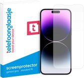 Telefoonglaasje Screenprotectors - Geschikt voor iPhone 15 Pro - Case Friendly - Gehard Glas Screenprotector - Geschikt voor iPhone 15 Pro - Beschermglas