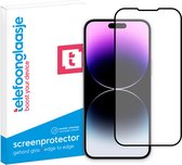 Telefoonglaasje Screenprotectors Geschikt voor iPhone 15 Pro - Volledig Dekkend - Gehard Glas Screenprotector Geschikt voor iPhone 15 Pro - Beschermglas van rand tot rand