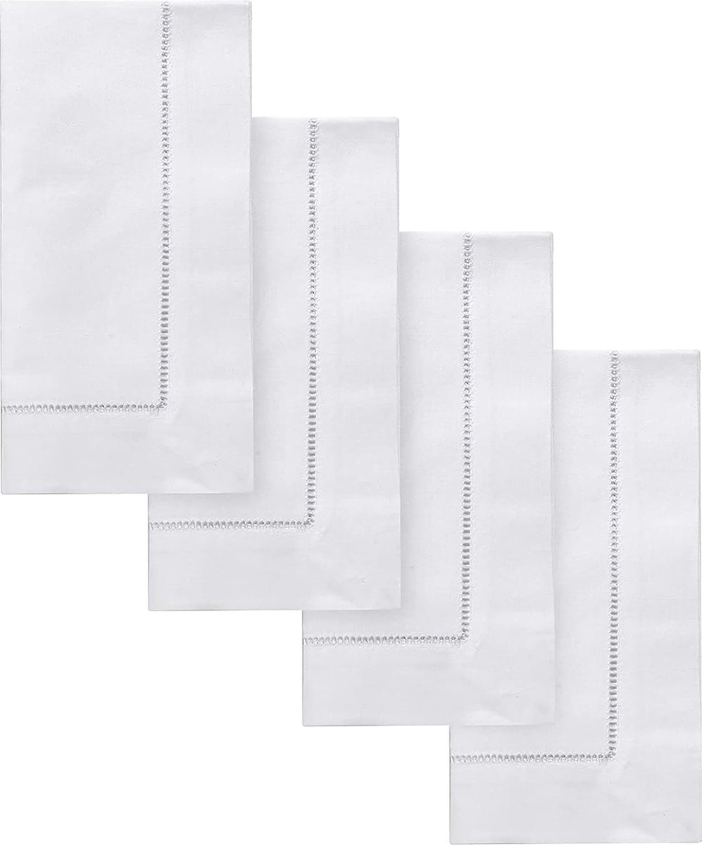 Stoffen Servetten Set van 4 (45 x 45 cm), Katoenen Linnen Dinerservetten Zacht en Comfortabel, Wasbaar Servetten - Perfect Voor Familiediners, Bruiloften