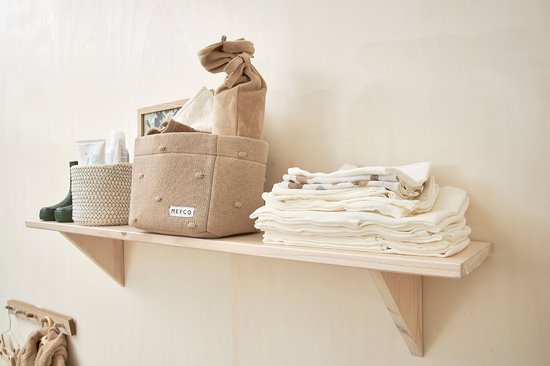 Meyco Baby Uni hydrofiele doeken - 6-pack - white - 60x60cm van Meyco — afbeelding 2