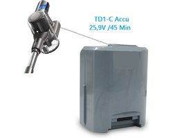 Steelstofzuiger Accu Geschikt voor TocMoc TD1-C Accu 25,9V/45 minuten lange stand-bytijd