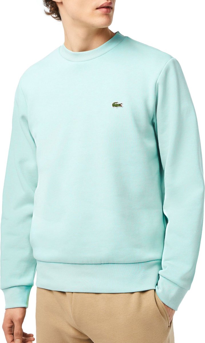 SINGLES DAY Lacoste Sweater O hals Mint Groen Heren Maat S Regular fit bol
