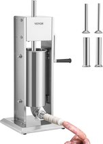 Bol.com Dakta® Worstvuller Worstmachine Worstvuller 5L Handleiding 37/30/21/15mm aanbieding