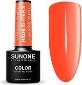 SUNONE UV/LED Gellak 5ml. Highlighter 3 - Neon, Oranje - Glanzend - Gel nagellak