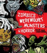 Chartwell Coloring Books- Zombies, Werewolves, Monsters & Horror