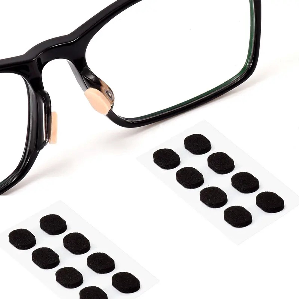 Neuspads bril zelfklevend - Zwart - 8 Stuks - neuspads bril - neuspads -  neuspads bril... | bol