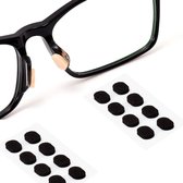 Neuspads bril zelfklevend - Zwart - 8 Stuks - neuspads bril - neuspads - neuspads bril siliconen - bril pads - neuspads bril antislip - neusvleugels voor bril - bril pads - neusvleugels