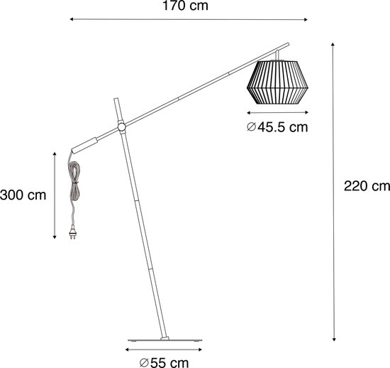 Moderne vloerlamp Steinhauer Stang
