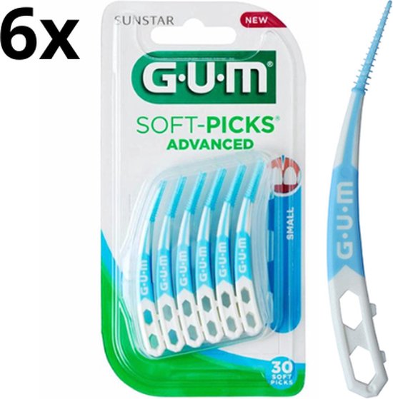 Gum Soft-Picks Advanced Small - 6 x 30 Stuks - Voordeelverpakking