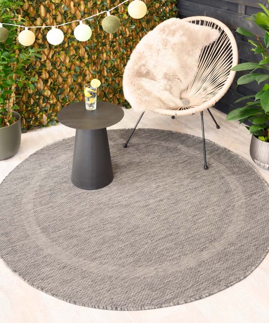 Vloerkleed Pool Grijs 420 - 200 x 280 cm - Vintage Carpet