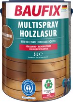 BAUFIX Multi- spray Houtbeits notenbruin 5 Liter