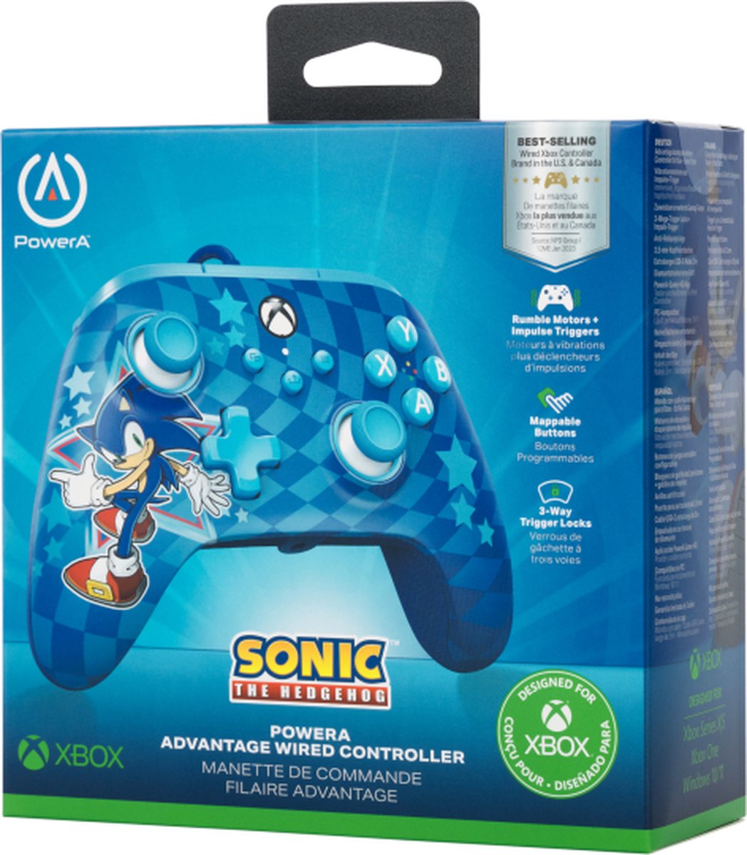 PowerA Advantage controller met kabel voor de Xbox Series X|S - Sonic – foto 6