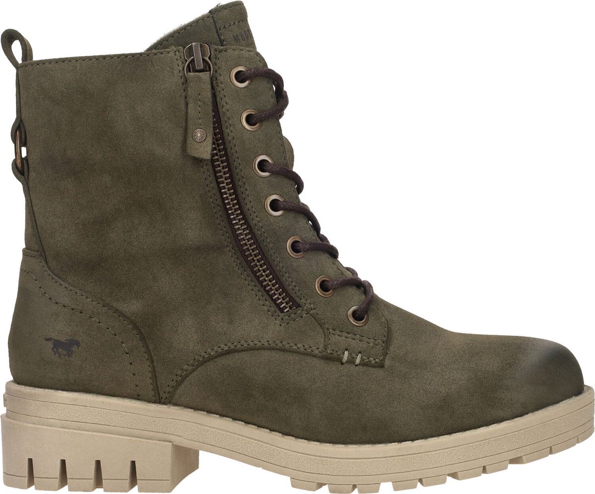 Mustang Veterschoenen Hoog Veterschoenen Hoog - Groen - Maat 38